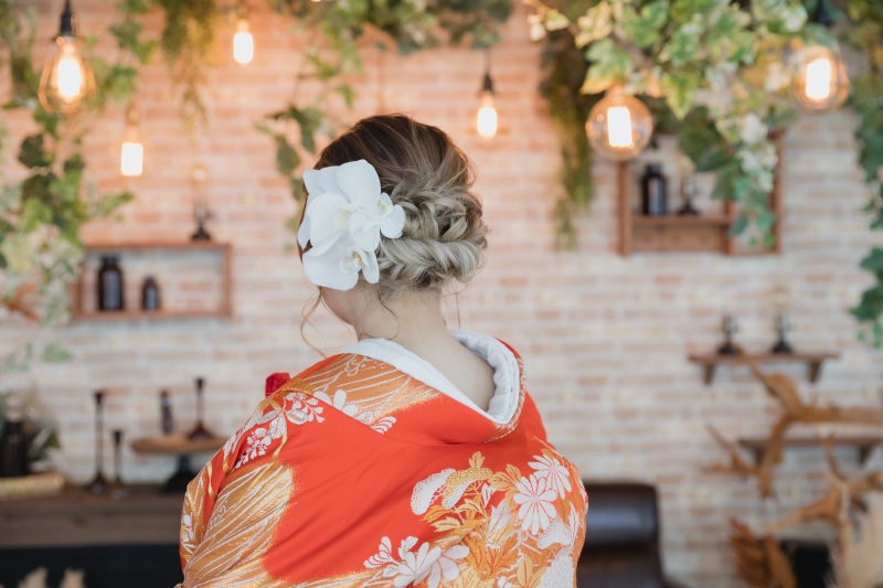 ご新婦様のヘアスタイルは・・・