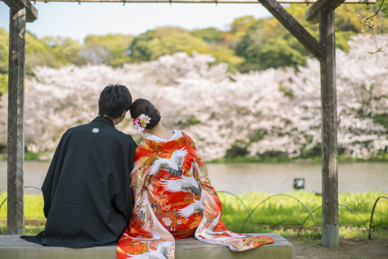 よりそいながらお花見