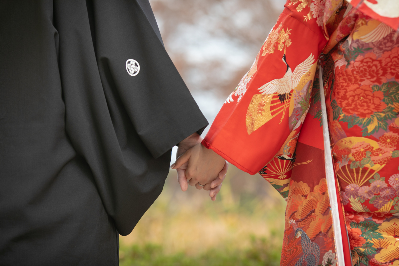 手繋ぎショット