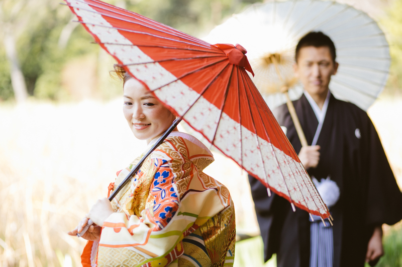 ご新郎様が見つめるなかで