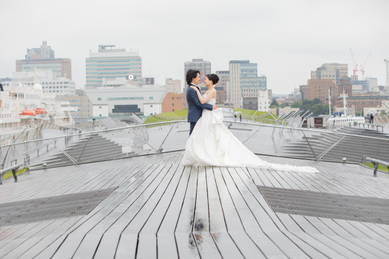 大桟橋の中心で・・