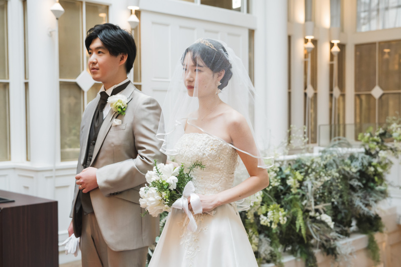 チャペルでの撮影スタート＊