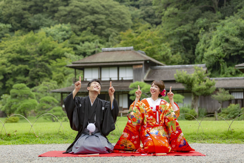 三渓園でオリジナルショット♪