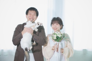 横浜☆猫ちゃんと一緒にスタジオ撮影