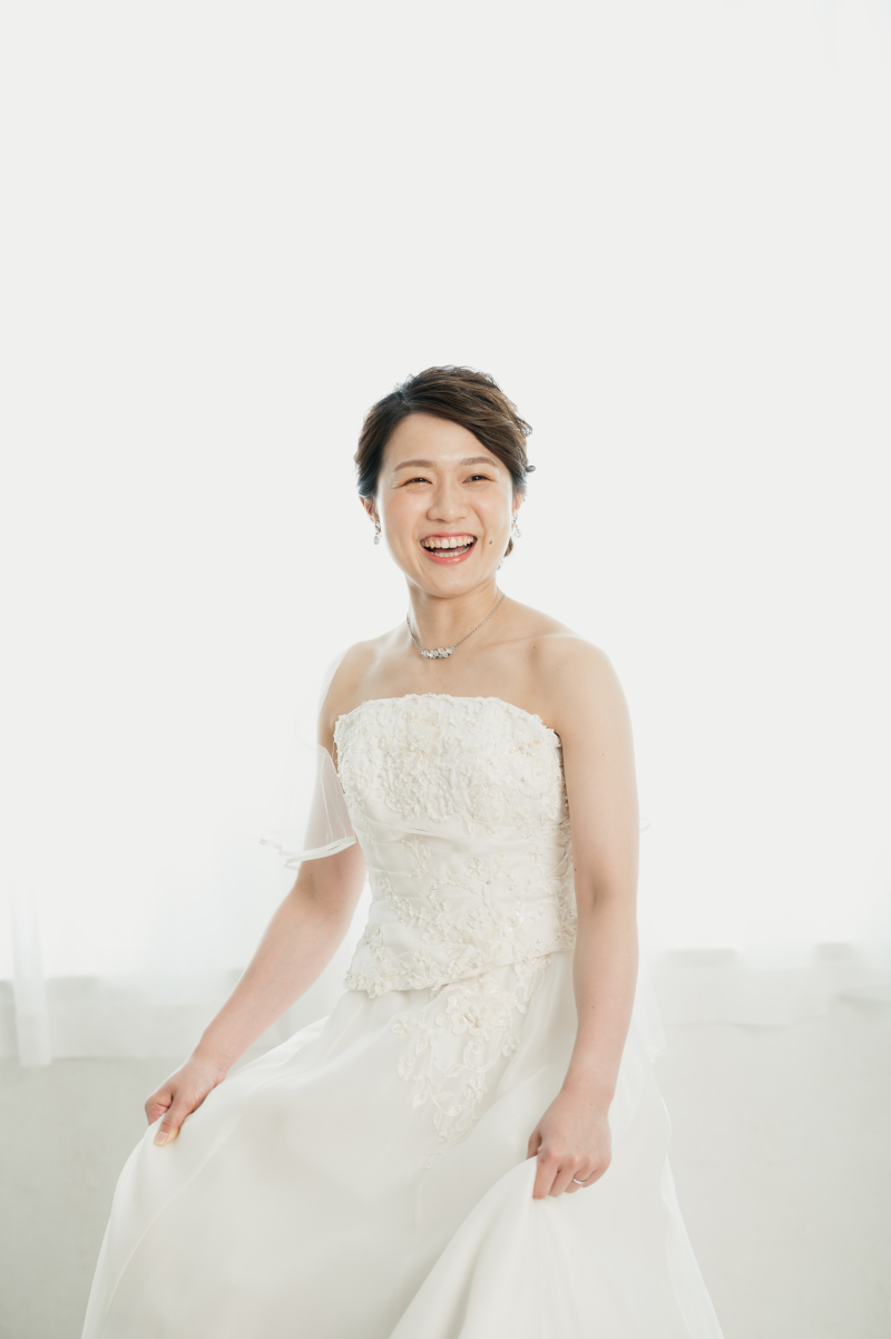 ドレスをふんわりと♪