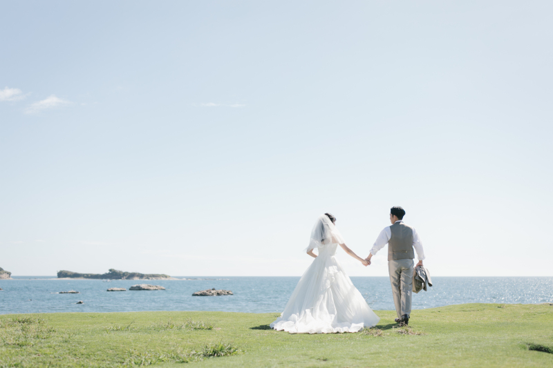 太平洋の背景に・・・