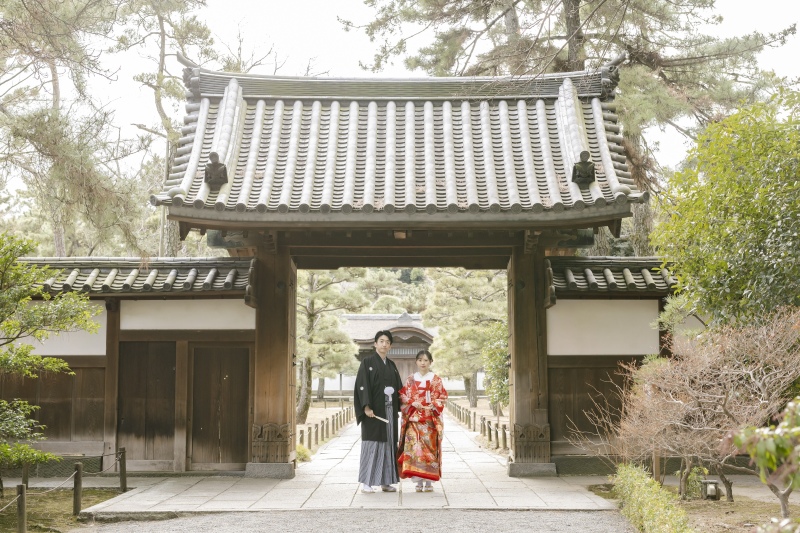 三溪園にて冬の和装撮影スタート！