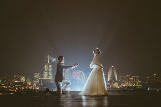 大桟橋でナイトフォト＊