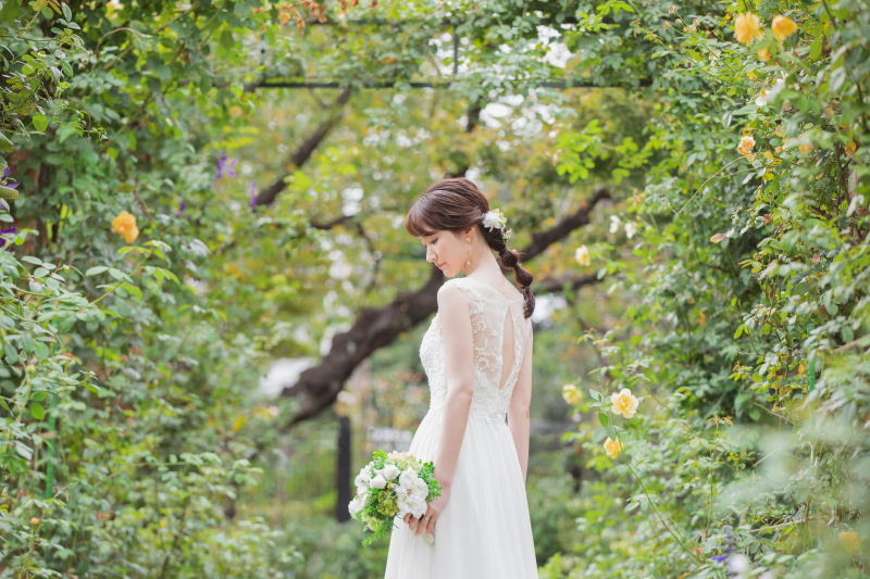 ご新婦様の後ろ姿