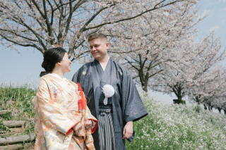 和装＊河川敷撮影