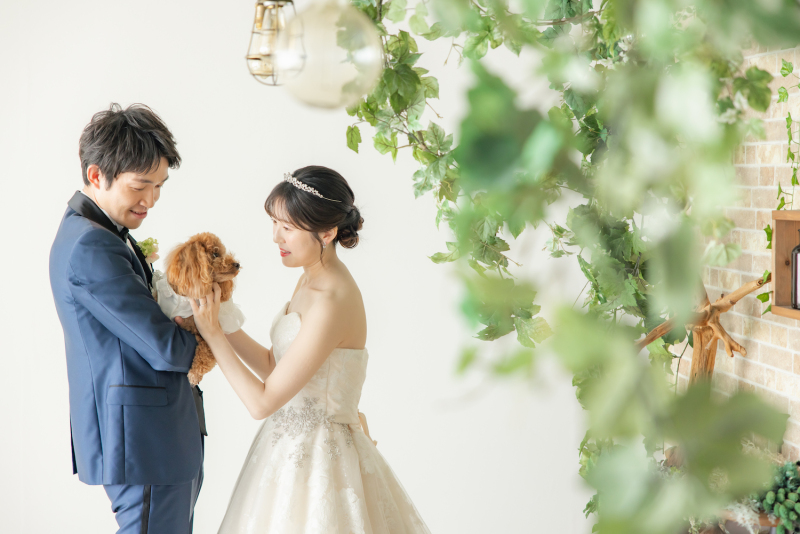 わんちゃんと見つめ合いショットがかわいいですね!