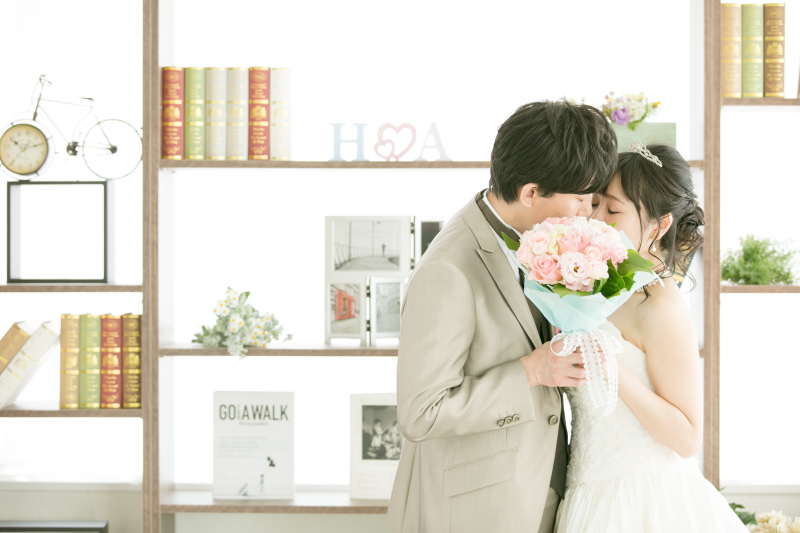 ブーケで隠して・・・♡