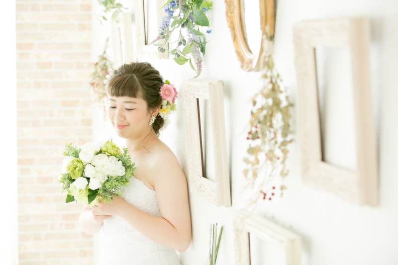 ブーケと一緒に