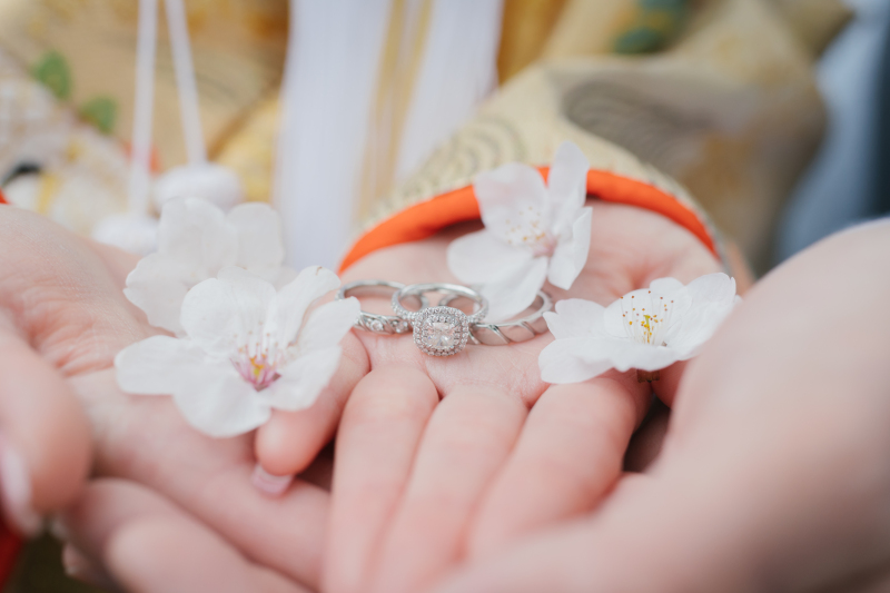 指輪×桜