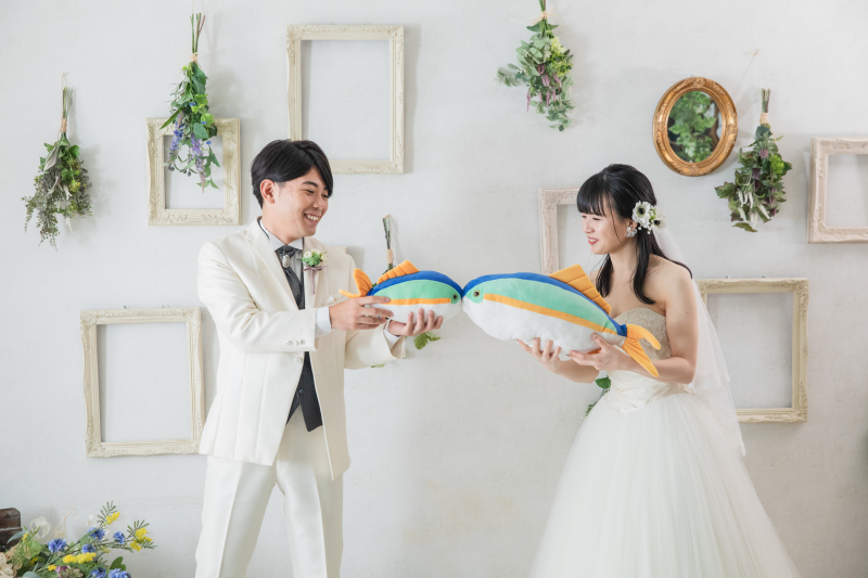 ぬいぐるみと一緒に・・