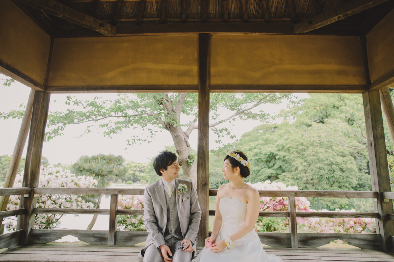 洋装での三渓園！