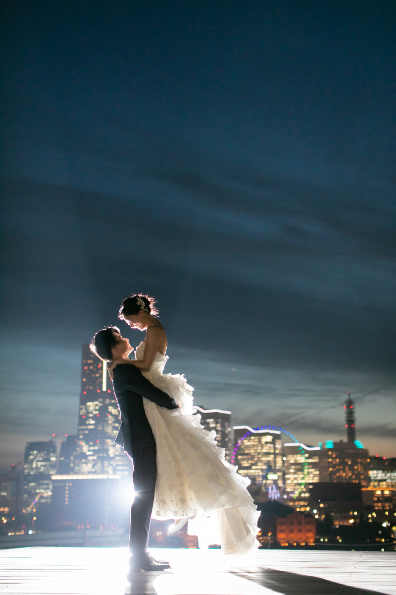 夕景から夜景へ＊