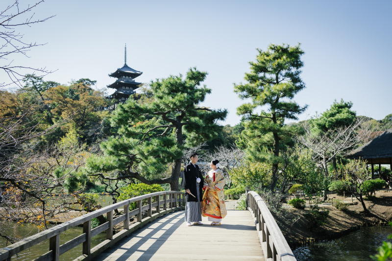 秋の和洋装撮影