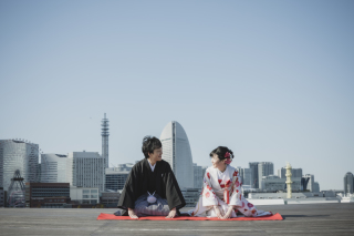 和装♪大桟橋撮影