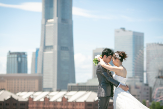 洋装ロケーション撮影と和装スタジオ撮影