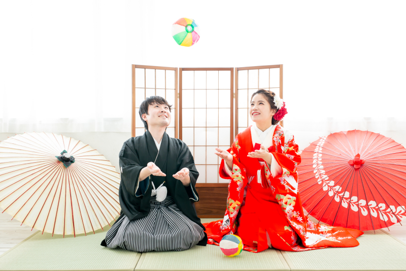 お座りショット