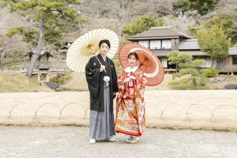 番傘を使用して＊