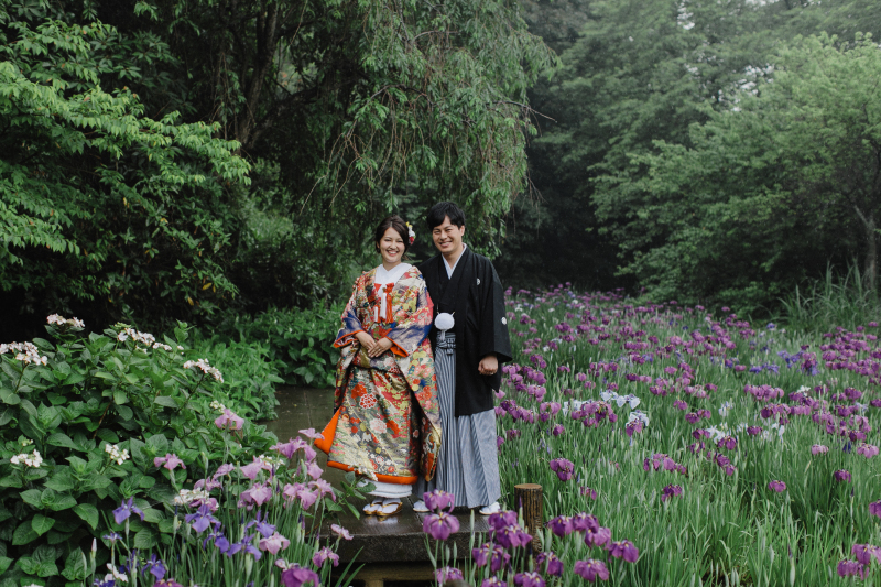 雨の日の三渓園