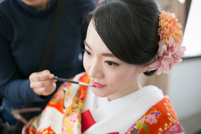 メイクシーンも