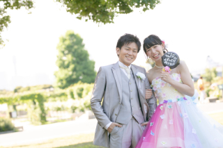 洋装ロケーション撮影