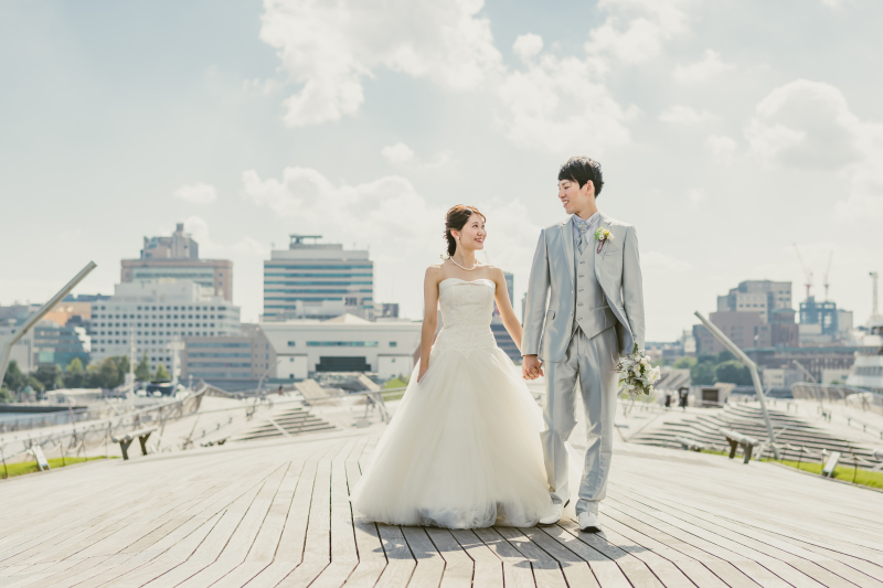 手繋ぎショット