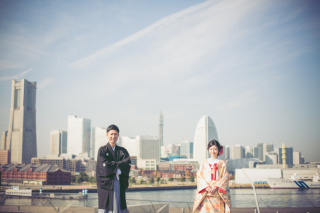 和装で大桟橋撮影！