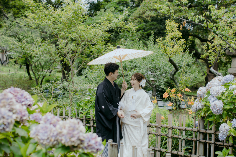 紫陽花を添えて＊