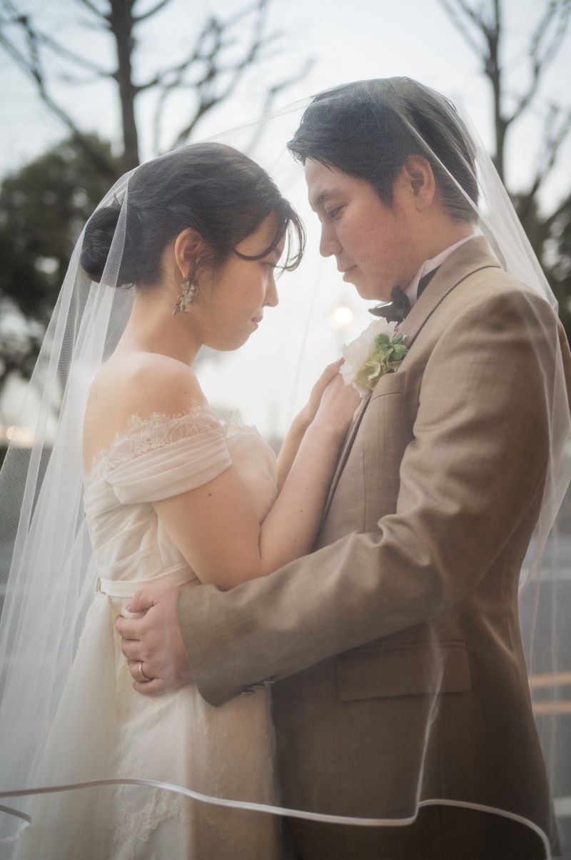 ベールに包まれて柔らかい雰囲気の中で*