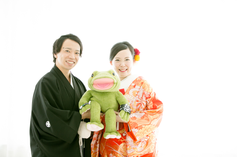 カエルのぬいぐるみ