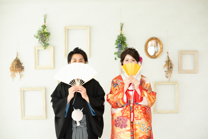 扇子からチラリ☆