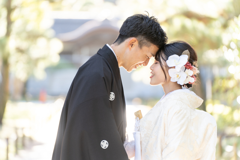 おでこをくっつけて♡