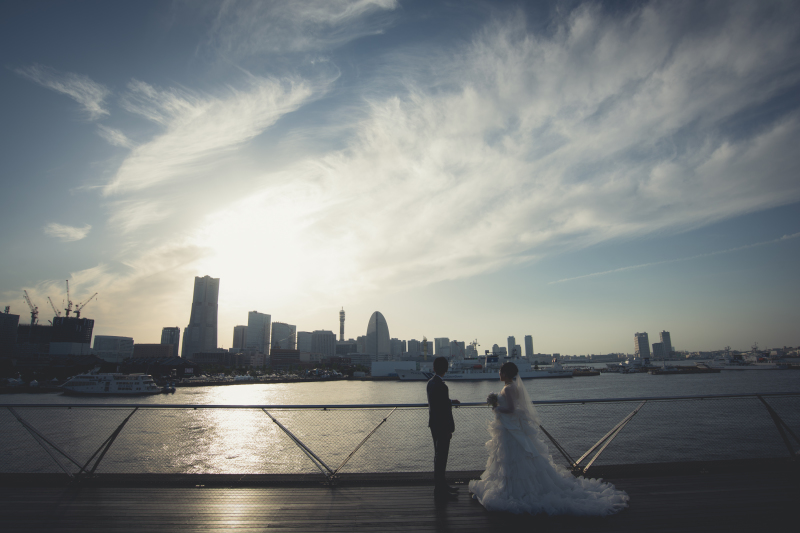 三渓園と大桟橋で和洋撮影