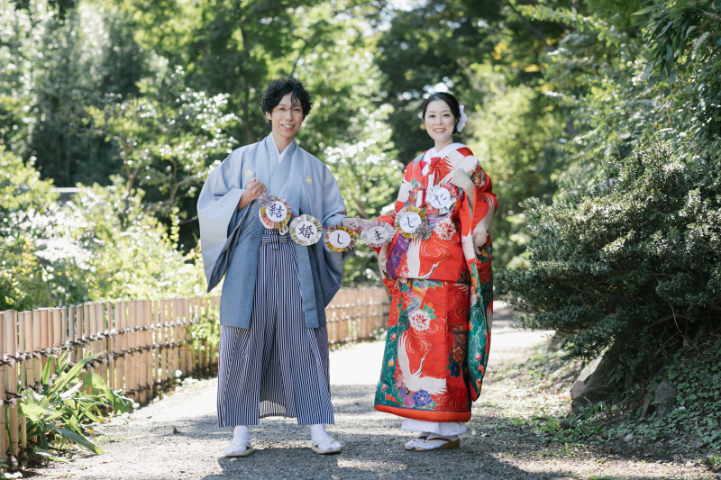 ガーランドを持って♡