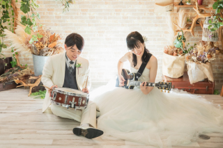 和装三渓園＊洋装スタジオ撮影