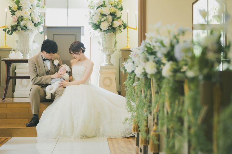 家族でチャペルフォトウェディング*