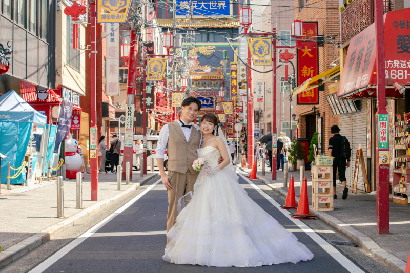 中華街での撮影*