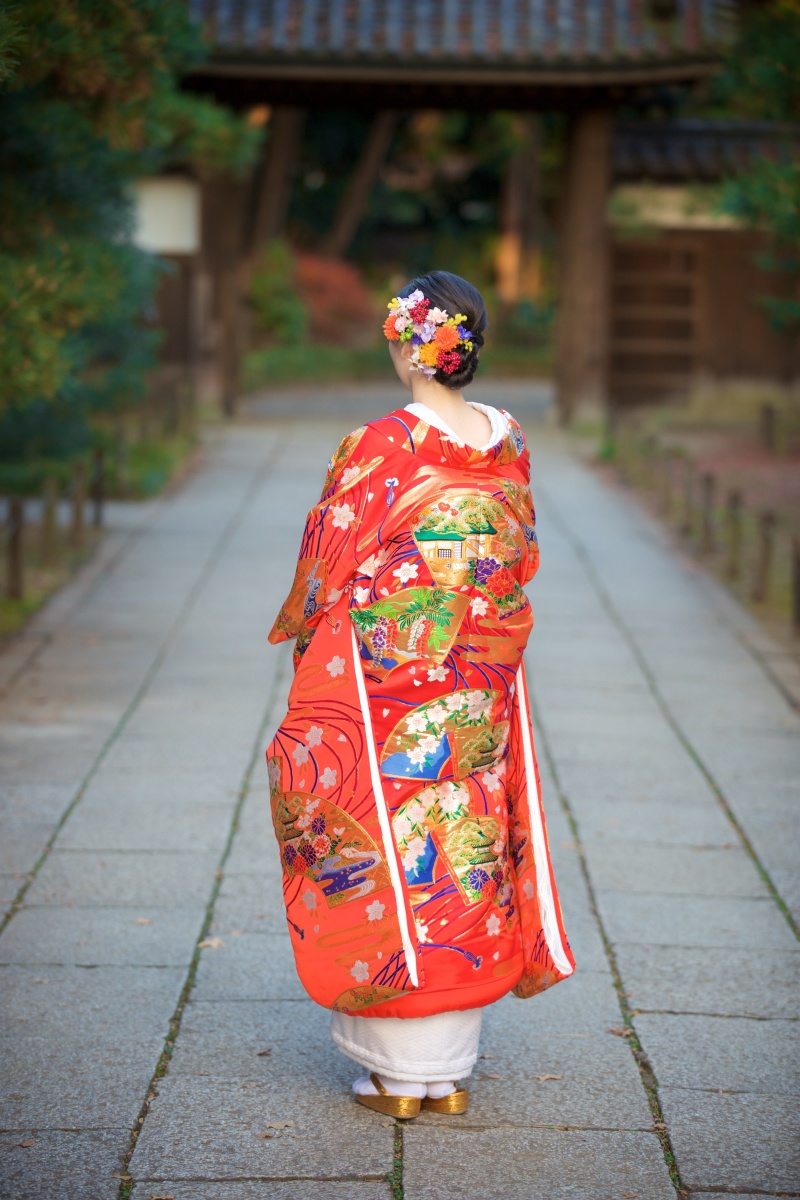 ご新婦様のバックショット