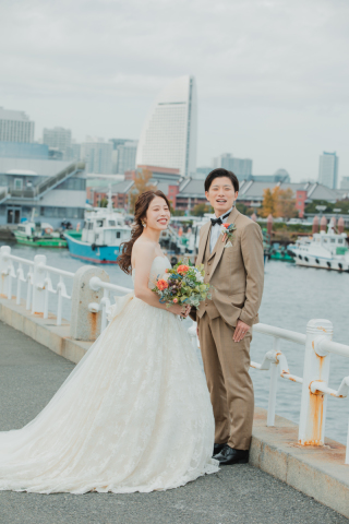 洋装　ロケーション撮影