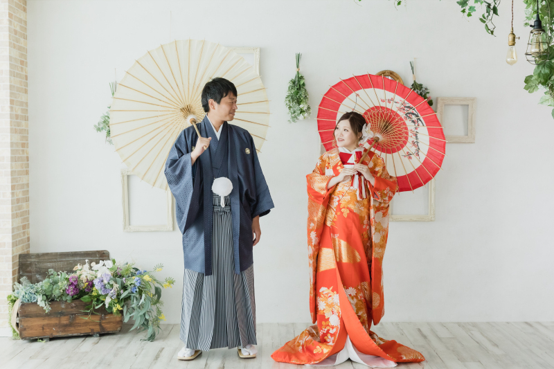 番傘を使って