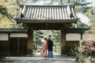 三渓園で前撮りを♡