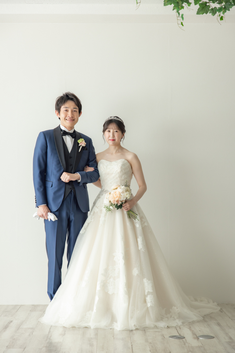 まずは洋装撮影ウェディングドレスからの撮影です!