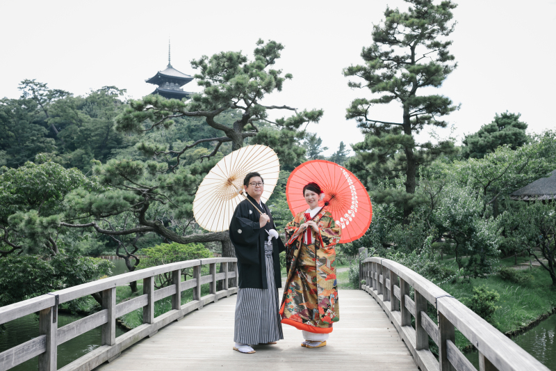 番傘を使って＊