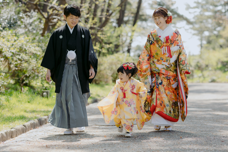 ご家族でお散歩