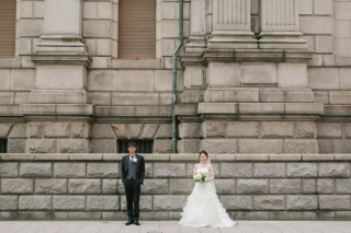 洋装　ロケーション撮影