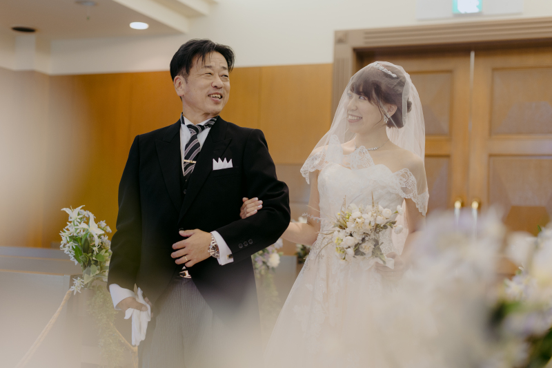 挙式さながらの1枚を